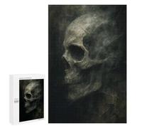 Puzzle pour Adolescents 1000 PCS Gothic Dark Skull Art Puzzle pour Adultes Jeux Relaxants, Amusants Et Humoristiques Cadeaux d'anniversaire Uniques 1000 PCS