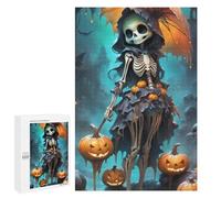 Puzzle pour Adolescents 1000 PCS Halloween Skeleton Puzzles pour Adultes Découpe De Précision Stimule Le Cerveau Jeu Amusant Et Stimulant pour Toute La Famille 1000 PCS