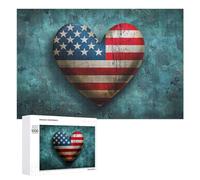 Puzzle pour Adolescents 1000 PCS I Love America Puzzles pour Adolescents - Jouets Anti-Stress - Assemblage De Motifs - Cadeaux Uniques pour Anniversaire Et Noël 1000 PCS