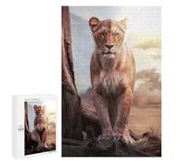Puzzle pour Adolescents 1000 PCS Lioness in Natural Habitat Puzzles pour Adolescents - Jouets Anti-Stress - Améliore La Mémoire - Idéal comme Cadeau 1000 PCS