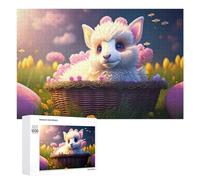 Puzzle pour Adolescents 1000 PCS Magical Basket Bunny Puzzle pour Adultes - Jouet À Monter Soi-même - Défi Difficile - Cadeaux De Noël Et d'anniversaire 1000 PCS