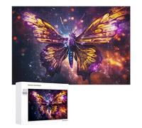 Puzzle pour Adolescents 1000 PCS Magical Butterfly in Cosmic Light Puzzle pour Adultes Jeux Amusants Cadeaux De Décoration Parfaits pour Les Amis Et La Famille 1000 PCS