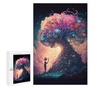 Puzzle pour Adolescents 1000 PCS Magical Tree of Life Fantasy Artwork Puzzles pour Adultes Découpe De Précision Stimule Le Cerveau Jeu Amusant Et Stimulant pour Toute La Famille 1000 PCS