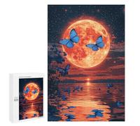 Puzzle pour Adolescents 1000 PCS Moonlit Butterfly Reflections Puzzles pour Adultes Découpe De Précision Stimule Le Cerveau Jeu Amusant Et Stimulant pour Toute La Famille 1000 PCS