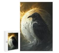 Puzzle pour Adolescents 1000 PCS Moonlit Raven Flight Puzzles pour Adultes Découpe De Précision Stimule Le Cerveau Jeu Amusant Et Stimulant pour Toute La Famille 1000 PCS