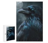 Puzzle pour Adolescents 1000 PCS Moonlit Raven Portrait Puzzles pour Adultes Découpe De Précision Stimule Le Cerveau Jeu Amusant Et Stimulant pour Toute La Famille 1000 PCS