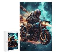 Puzzle pour Adolescents 1000 PCS Motorcycle in Space Puzzle pour Adultes - Jeu Manuel - Décoration Murale - Cadeaux Uniques pour Anniversaire Et Noël 1000 PCS
