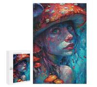 Puzzle pour Adolescents 1000 PCS Mystical Mushroom Hat Art Print Puzzles pour Adultes - Jeu Éducatif Anti-Stress Et Défi Unique 1000 PCS