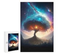 Puzzle pour Adolescents 1000 PCS Mystical Space Tree Puzzle pour Adultes Jeux Relaxants, Amusants Et Humoristiques Cadeaux d'anniversaire Uniques 1000 PCS