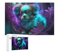 Puzzle pour Adolescents 1000 PCS Neon Forest Pup Puzzle pour Adultes - Jeu Manuel - Décoration Murale - Cadeaux Uniques pour Anniversaire Et Noël 1000 PCS