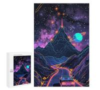 Puzzle pour Adolescents 1000 PCS Neon Mountain Road Adventure Puzzles pour Adultes Découpe De Précision Stimule Le Cerveau Jeu Amusant Et Stimulant pour Toute La Famille 1000 PCS