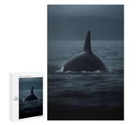 Puzzle pour Adolescents 1000 PCS Orca Whale Rising Above Puzzle pour Adultes - Jeu Manuel - Décoration Murale - Difficile Et Stimulant 1000 PCS