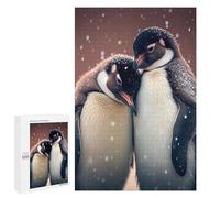 Puzzle pour Adolescents 1000 PCS Penguin Cuddle Animal Puzzle pour Adultes Jeux De Détente Décoration Parfaite Cadeaux d'anniversaire Et Cadeaux Uniques 1000 PCS