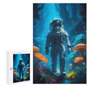 Puzzle pour Adolescents 1000 PCS Pièces De Puzzle Astronaut Lost in Forest Puzzles pour Adolescents - Décoration Murale - Cadeaux pour Femmes, Amis Et Famille 1000 PCS