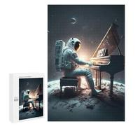 Puzzle pour Adolescents 1000 PCS Pièces De Puzzle Astronaut Playing Piano in Space Puzzles pour Adolescents - Décoration Murale - Cadeaux pour Femmes, Amis Et Famille 1000 PCS