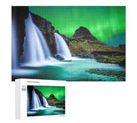 Puzzle pour Adolescents 1000 PCS Pièces De Puzzle Aurora Borealis Iceland Puzzles pour Adultes, Jeu Familial Anti-Stress, Défi À Relever 1000 PCS