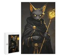 Puzzle pour Adolescents 1000 PCS Pièces De Puzzle Black Fox Mage Puzzles pour Adolescents - Décoration Murale - Cadeaux pour Femmes, Amis Et Famille 1000 PCS