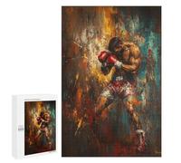 Puzzle pour Adolescents 1000 PCS Pièces De Puzzle Boxing Champion Abstract Art Puzzles pour Adolescents - Décoration Murale - Cadeaux pour Femmes, Amis Et Famille 1000 PCS