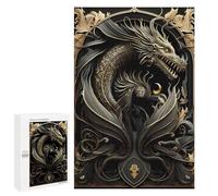 Puzzle pour Adolescents 1000 PCS Pièces De Puzzle Dragon of The Eclipse Puzzles pour Adultes, Jeu Familial Anti-Stress, Défi À Relever 1000 PCS