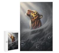 Puzzle pour Adolescents 1000 PCS Pièces De Puzzle Finding Myself Tiger Puzzles pour Adolescents - Décoration Murale - Cadeaux pour Femmes, Amis Et Famille 1000 PCS