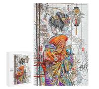 Puzzle pour Adolescents 1000 PCS Pièces De Puzzle Geisha and Japanese Puzzles pour Adolescents - Décoration Murale - Cadeaux pour Femmes, Amis Et Famille 1000 PCS