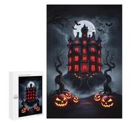 Puzzle pour Adolescents 1000 PCS Pièces De Puzzle Haunted Mansion Halloween Puzzles pour Adolescents - Décoration Murale - Cadeaux pour Femmes, Amis Et Famille 1000 PCS