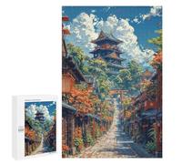 Puzzle pour Adolescents 1000 PCS Pièces De Puzzle Japanese Temple Pagoda Puzzles pour Adolescents - Décoration Murale - Cadeaux pour Femmes, Amis Et Famille 1000 PCS