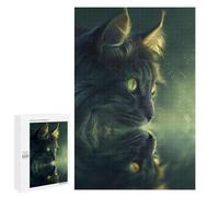 Puzzle pour Adolescents 1000 PCS Pièces De Puzzle Magical Cat in The Dark Puzzles pour Adolescents - Décoration Murale - Cadeaux pour Femmes, Amis Et Famille 1000 PCS