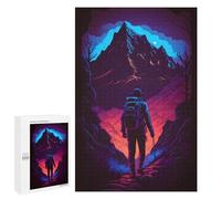 Puzzle pour Adolescents 1000 PCS Pièces De Puzzle Mountain Hiker's Journey -3 Puzzles pour Adolescents - Décoration Murale - Cadeaux pour Femmes, Amis Et Famille 1000 PCS