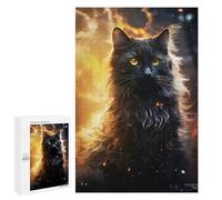 Puzzle pour Adolescents 1000 PCS Pièces De Puzzle Mystical Black Cat Puzzles pour Adolescents - Décoration Murale - Cadeaux pour Femmes, Amis Et Famille 1000 PCS