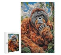 Puzzle pour Adolescents 1000 PCS Pièces De Puzzle Orangutan Portrait Puzzles pour Adolescents - Décoration Murale - Cadeaux pour Femmes, Amis Et Famille 1000 PCS