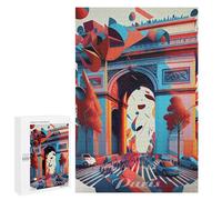 Puzzle pour Adolescents 1000 PCS Pièces De Puzzle Paris Arc De Triomphe 2 Puzzles pour Adolescents - Décoration Murale - Cadeaux pour Femmes, Amis Et Famille 1000 PCS