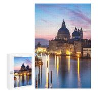 Puzzle pour Adolescents 1000 PCS Pièces De Puzzle Santa Maria Della Salute Puzzles pour Adolescents - Décoration Murale - Cadeaux pour Femmes, Amis Et Famille 1000 PCS
