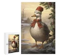 Puzzle pour Adolescents 1000 PCS Pièces De Puzzle Snowy Christmas Duck Puzzles pour Adolescents - Décoration Murale - Cadeaux pour Femmes, Amis Et Famille 1000 PCS