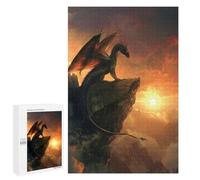 Puzzle pour Adolescents 1000 PCS Pièces De Puzzle Space Dragon on A Cliff Puzzles pour Adolescents - Décoration Murale - Cadeaux pour Femmes, Amis Et Famille 1000 PCS