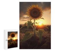 Puzzle pour Adolescents 1000 PCS Pièces De Puzzle Sunflower Sunset Clouds Puzzles pour Adolescents - Décoration Murale - Cadeaux pour Femmes, Amis Et Famille 1000 PCS