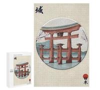 Puzzle pour Adolescents 1000 PCS Pièces De Puzzle Torii Gate Lake Sakura Puzzles pour Adolescents - Décoration Murale - Cadeaux pour Femmes, Amis Et Famille 1000 PCS