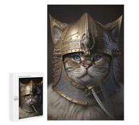 Puzzle pour Adolescents 1000 PCS Pièces De Puzzle Viking Cat Puzzles pour Adolescents - Décoration Murale - Cadeaux pour Femmes, Amis Et Famille 1000 PCS