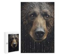 Puzzle pour Adolescents 1000 PCS Pièces De Puzzle Wet Bear Closeup Puzzles pour Adolescents - Décoration Murale - Cadeaux pour Femmes, Amis Et Famille 1000 PCS