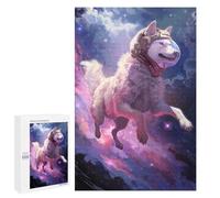 Puzzle pour Adolescents 1000 PCS Purple Space Dog Puzzle pour Adultes - Jeu Manuel - Décoration Murale - Difficile Et Stimulant 1000 PCS