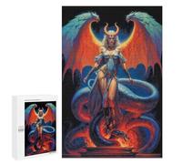 Puzzle pour Adolescents 1000 PCS Queen Lilith with Serpent Jeux De Puzzle en Famille pour S'amuser en Famille Cadeaux d'anniversaire Et Cadeaux Uniques 1000 PCS