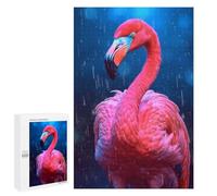 Puzzle pour Adolescents 1000 PCS Rainbow Flamingo in The Rain Puzzles pour Adolescents - Jouets Anti-Stress - Améliore La Mémoire - Idéal comme Cadeau 1000 PCS