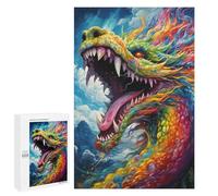 Puzzle pour Adolescents 1000 PCS Rainbow Serpent in Flight Puzzle pour Adultes Jeux Amusants Cadeaux De Décoration Parfaits pour Les Amis Et La Famille 1000 PCS