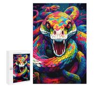 Puzzle pour Adolescents 1000 PCS Rainbow Serpent's Dance Puzzle pour Adultes Jeux Relaxants pour Améliorer La Mémoire Cadeaux d'anniversaire Et De Noël Uniques 1000 PCS
