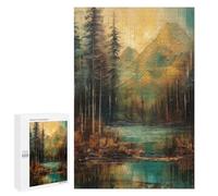 Puzzle pour Adolescents 1000 PCS River Runs Through It Puzzle pour Adultes Jeux Relaxants, Amusants Et Humoristiques Cadeaux d'anniversaire Et De Noël Uniques 1000 PCS