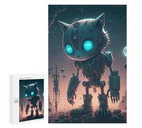 Puzzle pour Adolescents 1000 PCS Robotic Cat in Space -4 Puzzles pour Adolescents - Jouets Anti-Stress - Améliore La Mémoire - Idéal comme Cadeau 1000 PCS