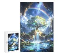 Puzzle pour Adolescents 1000 PCS Spiritual Rainbow Tree Jeux De Puzzle en Famille pour S'amuser en Famille Cadeaux d'anniversaire Et Cadeaux Uniques 1000 PCS
