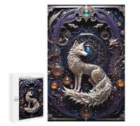 Puzzle pour Adolescents 1000 PCS Steampunk Fox Art Deco Puzzle pour Adultes Jeux Relaxants, Amusants Et Humoristiques Cadeaux d'anniversaire Et De Noël Uniques 1000 PCS