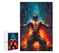 Puzzle pour Adolescents 1000 PCS The Inner Fire - Abstract Expressionist Art Puzzle pour Adultes - Jeu Manuel - Décoration Murale - Difficile Et Stimulant 1000 PCS