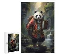 Puzzle pour Adolescents 1000 PCS Travel Guide Panda Puzzles pour Adolescents - Jouets Anti-Stress - Améliore La Mémoire - Idéal comme Cadeau 1000 PCS